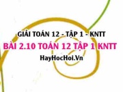 Bài 2.10 SGK Toán 12 tập 1 Kết nối tri thức